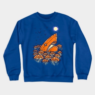 Jack O'Lantern Shark Crewneck Sweatshirt